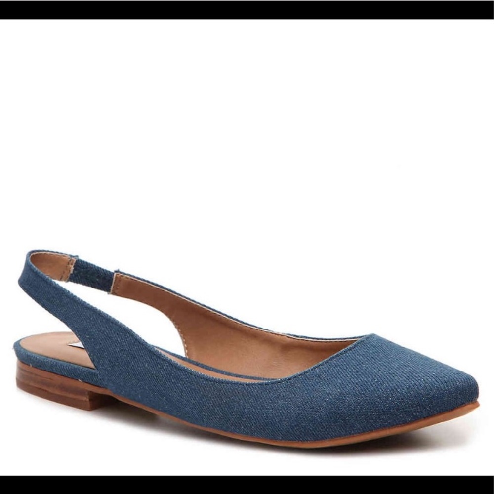 Steve Madden Maliee Denim Sligback Flats